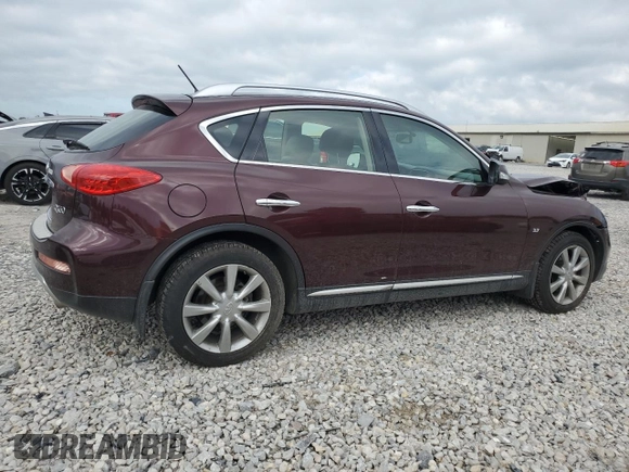 2017 Infiniti QX50 with VIN JN1BJ0RR0HM415754, listed as a Copart auction lot 67928794 with 51,650 mi miles and Salvage Title. Bid and sale history available at carsss.com. Image 3.