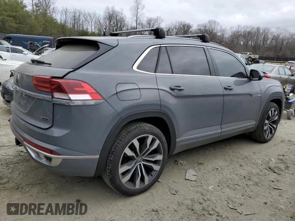 2021 Volkswagen Atlas SEL Premium R-Line with VIN 1V2FE2CA1MC222531, listed as a Copart auction lot 47781305 with 29,002 mi miles and Salvage title. Bid and sale history available at DreamBid. Image 3.
