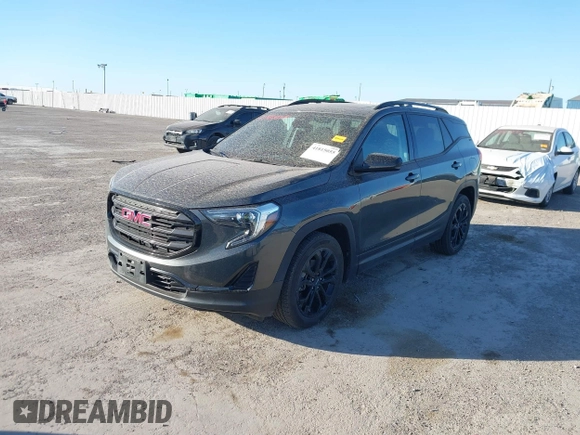 2020 GMC Terrain SLE with VIN 3GKALMEV7LL142753, listed as a IAAI auction lot 41815055 with 92,003 mi miles. Bid and sale history available at carsss.com. Image 2.