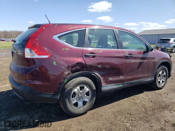 2014 Honda CR-V LX with VIN 5J6RM4H31EL061021, listed as a Copart auction lot 51523585 with 32,600 mi miles and Salvage Title. Bid and sale history available at DreamBid. Image 3.