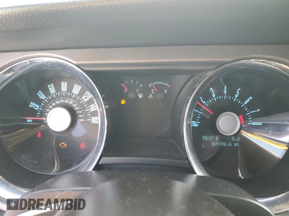 2012 Ford Mustang Premium with VIN 1ZVBP8AM7C5251767, listed as a Copart auction lot 61961435 with 169,106 mi miles and Clean title. Bid and sale history available at DreamBid. Image 9.
