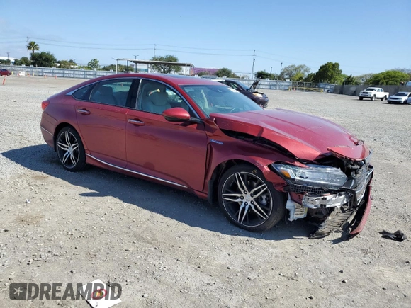 2021 Honda Accord Touring with VIN 1HGCV3F99MA009495, listed as a Copart auction lot 54796265 with 16,698 mi miles and Salvage title. Bid and sale history available at DreamBid. Image 4.