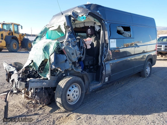 2021 Ram ProMaster Cargo Van with VIN 3C6LRVDG8ME554866, listed as a IAAI auction lot 40862396 with 1 mi miles. Bid and sale history available at carsss.com. Image 17.