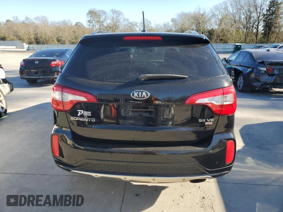 2014 Kia Sorento SX Limited with VIN 5XYKW4A73EG522925, listed as a Copart auction lot 87590325 with 128,976 mi miles and Salvage Title. Bid and sale history available at carsss.com. Image 6.
