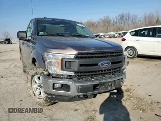 2018 Ford F-150 XL with VIN 1FTMF1EP6JKC68164, listed as a Copart auction lot 47646855 with 126,224 mi miles and Salvage title. Bid and sale history available at DreamBid. Image 10.
