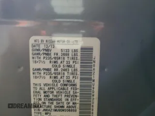 2013 Nissan Murano SL z VIN JN8AZ1MU9DW206888, wystawiony jako Copart lot #43975885 z przebiegiem 127 661 mil mil oraz Szkoda całkowita • Salvage title. Historia ofert i sprzedaży dostępna na DreamBid. Obrazek 13.