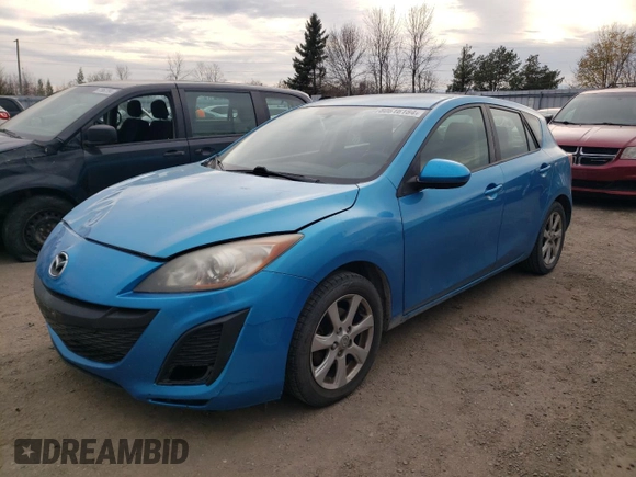 2011 Mazda 3 GX with VIN JM1BL1KF6B1397122, listed as a Copart auction lot 80616184 with 377,342 mi miles and Salvage Title. Bid and sale history available at carsss.com. Image 1.