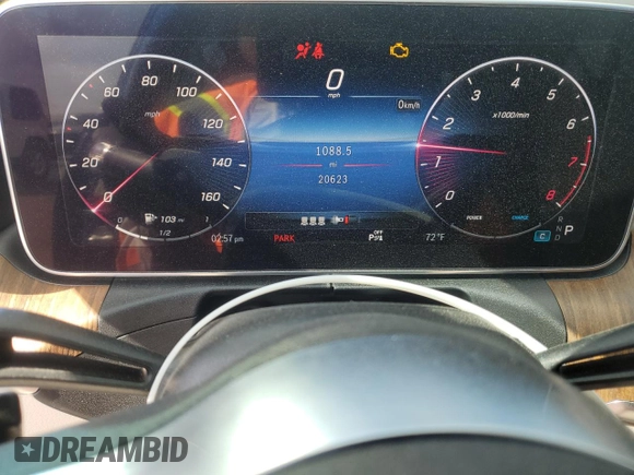 2023 Mercedes-Benz C 300 with VIN W1KAF4GB1PR128468, listed as a Copart auction lot 52821865 with 20,623 mi miles and Salvage title. Bid and sale history available at DreamBid. Image 9.