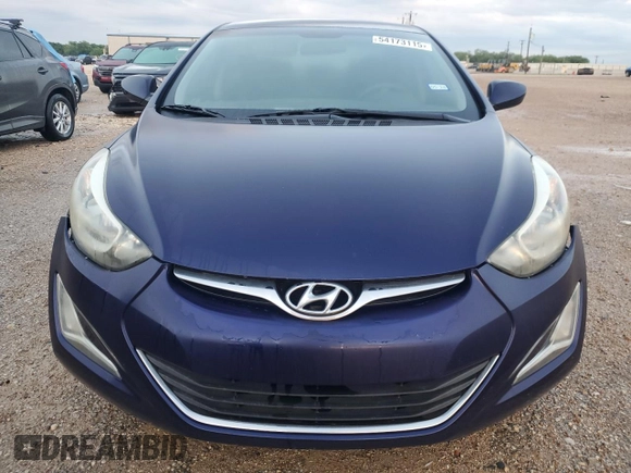 2014 Hyundai Elantra SE with VIN 5NPDH4AE2EH478605, listed as a Copart auction lot 54173115 with Not Provided miles and Clean Title. Bid and sale history available at DreamBid. Image 5.
