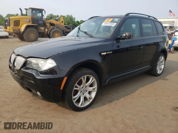 2007 BMW X3 3.0si with VIN WBXPC93437WF13037, listed as a Copart auction lot 59544955 with 120,751 mi miles and Salvage title. Bid and sale history available at DreamBid. Image 1.