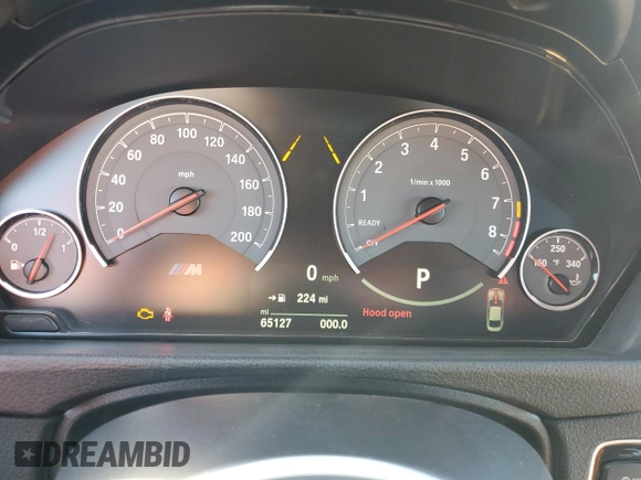 2015 BMW M4 with VIN WBS3R9C55FK330561, listed as a Copart auction lot 40490133 with 65,127 mi miles. Bid and sale history available at carsss.com. Image 9.