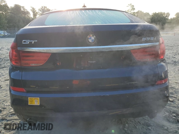 2012 BMW 5 Series 535i Gran Turismo xDrive with VIN WBASP2C50CC338683, listed as a Copart auction lot 75481424 with 53,785 mi miles and Salvage Title. Bid and sale history available at carsss.com. Image 6.