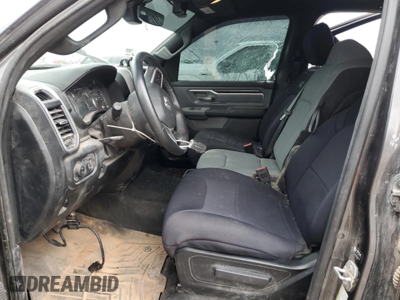 2023 Ram 1500 Big Horn with VIN 1C6RRFBG9PN558279, listed as a Copart auction lot 46972745 with 95,001 mi miles and Salvage Title. Bid and sale history available at carsss.com. Image 7.