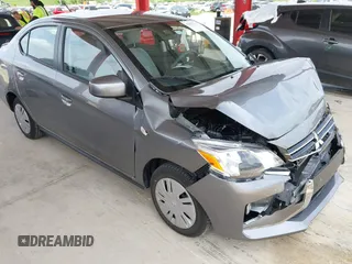 2021 Mitsubishi Mirage ES with VIN ML32FUFJ7MHF06467, listed as a IAAI auction lot 42652737 with 6,973 mi miles and . Bid and sale history available at DreamBid. Image 1.