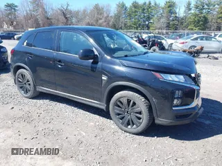 2022 Mitsubishi Outlander Sport ES with VIN JA4ARUAU0NU012470, listed as a IAAI auction lot 41822232 with 62,121 mi miles. Bid and sale history available at carsss.com. Image 1.