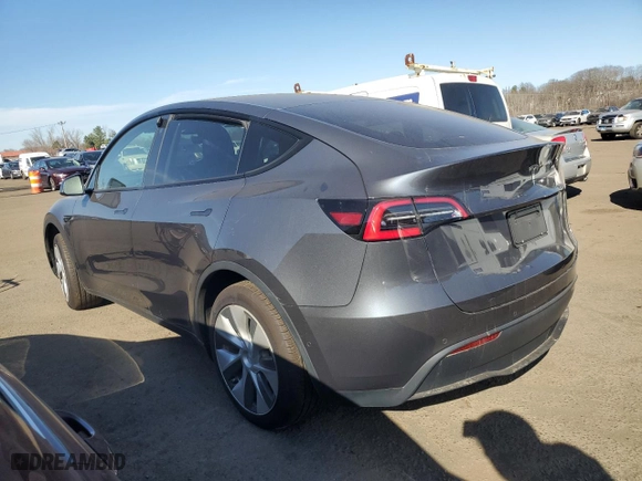 2021 Tesla Model Y Standard Range with VIN 5YJYGDED8MF115065, listed as a Copart auction lot 49420235 with 111,018 mi miles and Salvage Title. Bid and sale history available at carsss.com. Image 2.