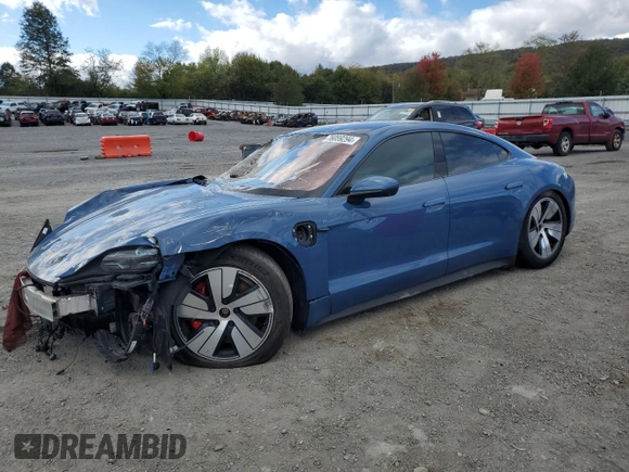 2021 Porsche Taycan 4S with VIN WP0AB2Y17MSA41133, listed as a Copart auction lot 76059294 with Not provided miles and Clean title. Bid and sale history available at DreamBid. Image 1.
