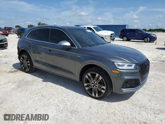 2018 Audi SQ5 Prestige with VIN WA1C4AFY0J2064155, listed as a Copart auction lot 64546094 with 58,247 mi miles and Salvage Title. Bid and sale history available at DreamBid. Image 4.