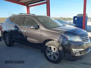 2015 Chevrolet Traverse LT with VIN 1GNKRHKD3FJ206601, listed as a IAAI auction lot 41855672 with 156,105 mi miles and . Bid and sale history available at DreamBid. Image 13.