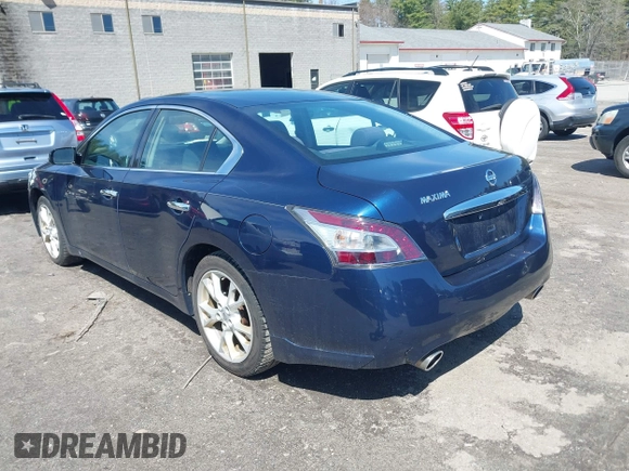 2013 Nissan Maxima SV with VIN 1N4AA5AP9DC805516, listed as a IAAI auction lot 42028936 with 174,555 mi miles and . Bid and sale history available at DreamBid. Image 3.