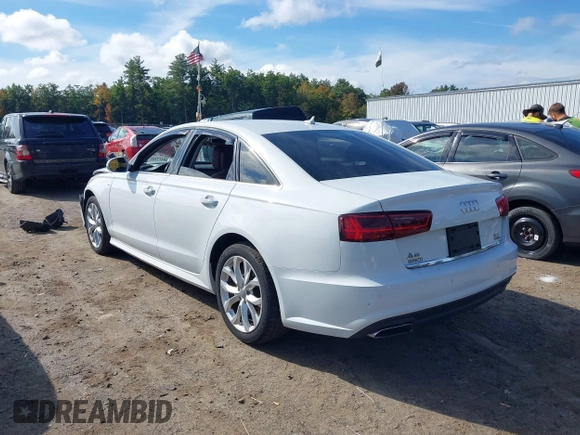 2017 Audi A6 Premium Plus with VIN WAUG8AFC6HN074016, listed as a IAAI auction lot 40417161 with 126,388 mi miles. Bid and sale history available at carsss.com. Image 3.