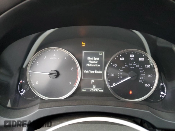 2021 Lexus IS 300 with VIN JTHAA1D29M5111530, listed as a Copart auction lot 65078415 with 76,997 mi miles and Salvage title. Bid and sale history available at DreamBid. Image 9.