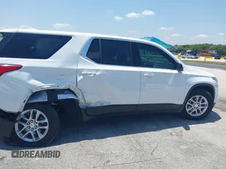 2021 Chevrolet Traverse LS with VIN 1GNERFKWXMJ201136, listed as a IAAI auction lot 42254422 with 50,663 mi miles and . Bid and sale history available at DreamBid. Image 6.