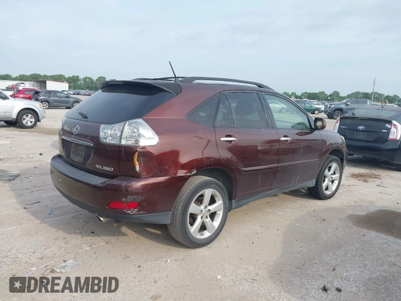 2008 Lexus RX 350 with VIN JTJGK31U189851742, listed as a IAAI auction lot 42145201 with 207,369 mi miles and . Bid and sale history available at DreamBid. Image 4.