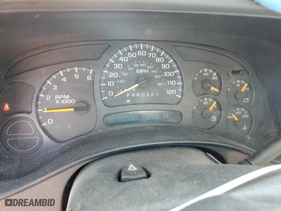 2006 Chevrolet Silverado 1500 LT1 with VIN 1GCEC19V56Z225102, listed as a Copart auction lot 46466185 with 334,838 mi miles and Salvage Title. Bid and sale history available at carsss.com. Image 9.