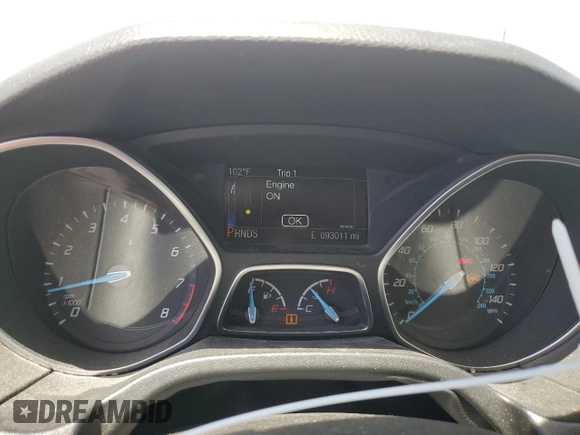 2014 Ford Focus Titanium with VIN 1FADP3N2XEL423320, listed as a Copart auction lot 58709875 with 93,011 mi miles and Salvage title. Bid and sale history available at DreamBid. Image 9.