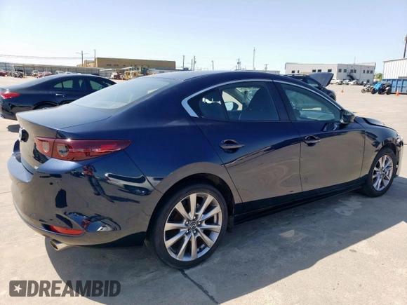 2021 Mazda 3 S with VIN JM1BPAAL4M1321140, listed as a Copart auction lot 52507325 with 53,514 mi miles and Salvage Title. Bid and sale history available at DreamBid. Image 3.