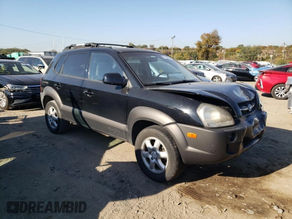 2005 Hyundai Tucson GLS with VIN KM8JN12D45U065618, listed as a Copart auction lot 77370754 with 87,525 mi miles and Salvage Title. Bid and sale history available at carsss.com. Image 4.