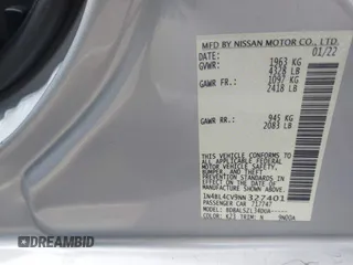 2022 Nissan Altima SR z VIN 1N4BL4CV9NN327401, wystawiony jako IAAI lot #41602929 z przebiegiem 61 130 mil mil oraz . Historia ofert i sprzedaży dostępna na DreamBid. Obrazek 9.