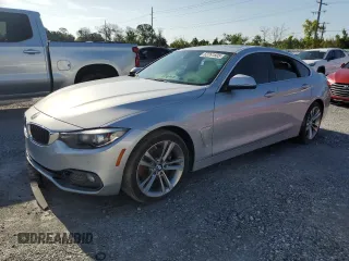 2019 BMW 4 Series 430i xDrive z VIN WBA4J3C55KBL06493, wystawiony jako Copart lot #63761605 z przebiegiem Nie podano mil oraz Szkoda całkowita • Salvage title. Historia ofert i sprzedaży dostępna na DreamBid. Obrazek 1.