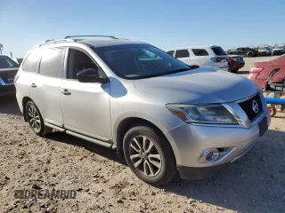 2014 Nissan Pathfinder Platinum with VIN 5N1AR2MMXEC615675, listed as a Copart auction lot 48381195 with 159,776 mi miles and Salvage title. Bid and sale history available at DreamBid. Image 4.