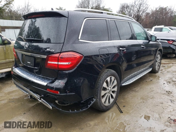2019 Mercedes-Benz GLS with VIN 4JGDF6EEXKB226217, listed as a Copart auction lot 41643993 with 47,422 mi miles. Bid and sale history available at carsss.com. Image 3.