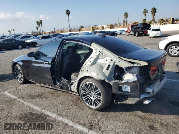 2018 BMW 5 Series 530i with VIN WBAJA5C59JWA36905, listed as a Copart auction lot 42958585 with 54,290 mi miles and Salvage Title. Bid and sale history available at DreamBid. Image 2.