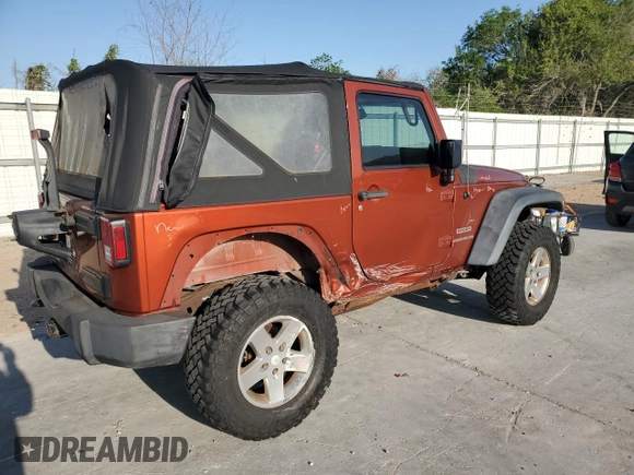 2014 Jeep Wrangler Sport with VIN 1C4AJWAG8EL169530, listed as a Copart auction lot 51788825 with 197,642 mi miles and Salvage Title. Bid and sale history available at carsss.com. Image 3.