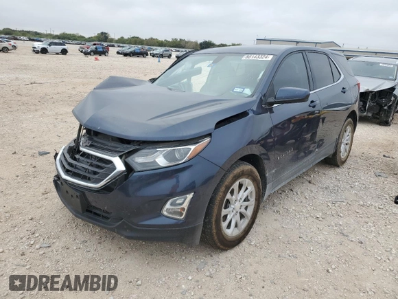 2018 Chevrolet Equinox LT with VIN 3GNAXJEV6JS528895, listed as a Copart auction lot 80143324 with 182,528 mi miles and Salvage Title. Bid and sale history available at carsss.com. Image 1.