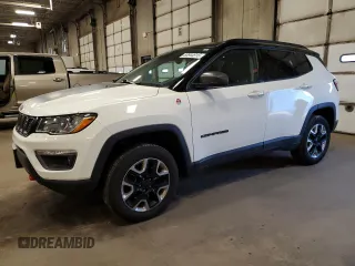 2018 Jeep Compass Trailhawk with VIN 3C4NJDDB5JT404051, listed as a Copart auction lot 53944915 with 146,851 mi miles and Salvage Title. Bid and sale history available at carsss.com. Image 1.
