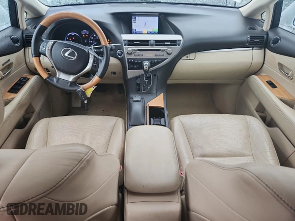 2014 Lexus RX 450h with VIN JTJBC1BA7E2458042, listed as a Copart auction lot 61008905 with 119,368 mi miles and Salvage title. Bid and sale history available at DreamBid. Image 8.