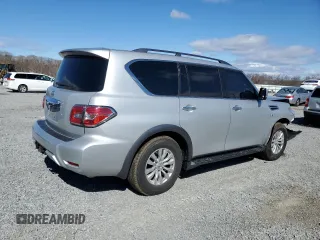 2018 Nissan Armada SV with VIN JN8AY2ND1J9058639, listed as a Copart auction lot 47799125 with 103,150 mi miles and Salvage Title. Bid and sale history available at carsss.com. Image 3.
