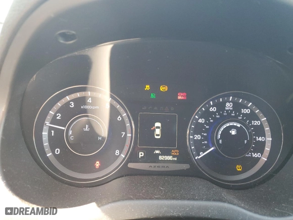 2016 Hyundai Azera Limited with VIN KMHFH4JG9GA569208, listed as a Copart auction lot 81810874 with 82,986 mi miles and Salvage Title. Bid and sale history available at carsss.com. Image 9.