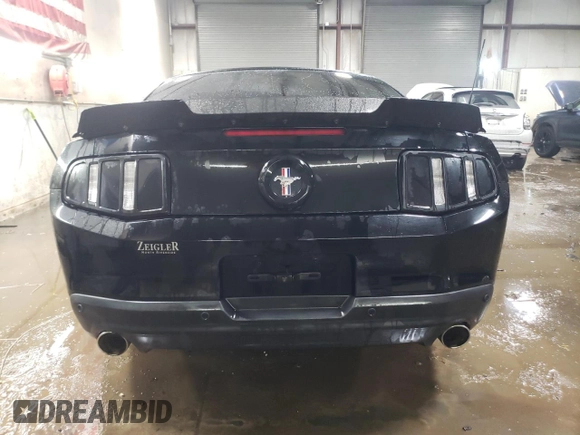 2012 Ford Mustang V6 Premium with VIN 1ZVBP8AM2C5221267, listed as a Copart auction lot 46583785 with 104,654 mi miles and Salvage Title. Bid and sale history available at carsss.com. Image 6.