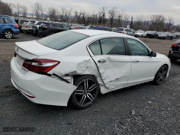 2017 Honda Accord Sedan Sport with VIN 1HGCR2F56HA167309, listed as a Copart auction lot 52915855 with 51,806 mi miles and Salvage Title. Bid and sale history available at carsss.com. Image 3.