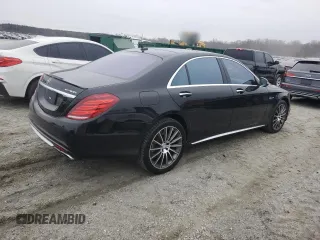 2016 Mercedes-Benz S-Class AMG S 63 with VIN WDDUG7JB7GA230120, listed as a Copart auction lot 46194245 with 113,118 mi miles and Salvage Title. Bid and sale history available at carsss.com. Image 3.