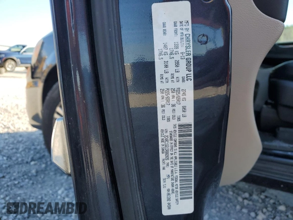 2013 Chrysler Town & Country Limited z VIN 2C4RC1GG1DR802026, wystawiony jako Copart lot #57834355 z przebiegiem 153 709 mil mil oraz Szkoda całkowita • Salvage title. Historia ofert i sprzedaży dostępna na DreamBid. Obrazek 13.