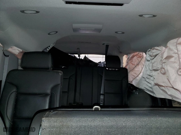 2019 Chevrolet Suburban LT with VIN 1GNSKHKCXKR272103, listed as a Copart auction lot 48343685 with 147,285 mi miles and Salvage Title. Bid and sale history available at carsss.com. Image 10.