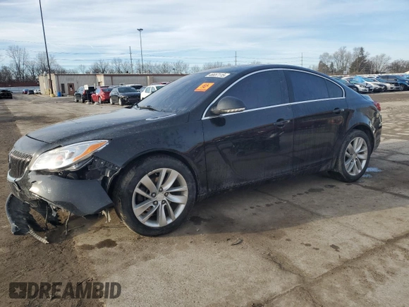 2014 Buick Regal with VIN 2G4GV5EK7E9313935, listed as a Copart auction lot 46657115 with 0 mi miles and Salvage Title. Bid and sale history available at carsss.com. Image 1.