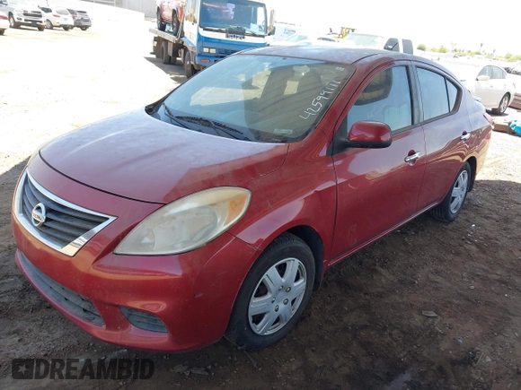 2013 Nissan Versa SV with VIN 3N1CN7AP5DL872317, listed as a IAAI auction lot 42599111 with 145,566 mi miles and . Bid and sale history available at DreamBid. Image 2.